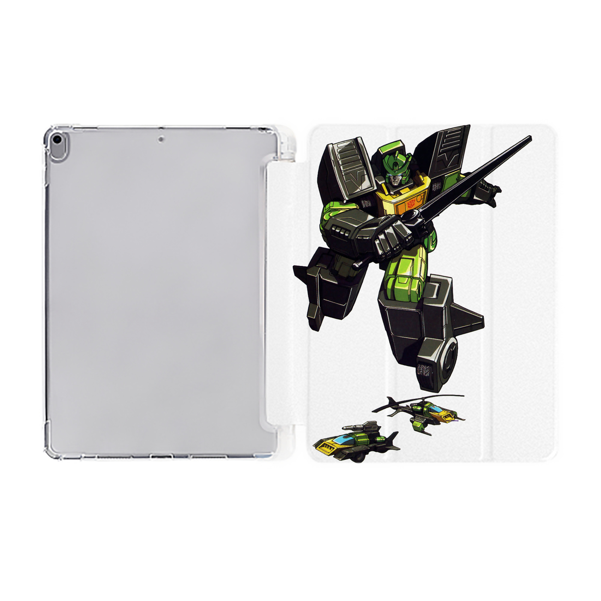 （画像用）  IPad ケース ペン収納付き 三つ折りスタンド PUレザー×シリコン 対応機種9.5/10.5/10.9インチ